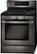 Left Zoom. LG - 5.4 Cu. Ft. Self-Cleaning Freestanding Gas Convection Range with EasyClean - Black stainless steel.