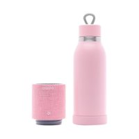 iHome - iBTB2 Portable Bluetooth Speaker with Insulated Bottle - Blush - Front_Zoom