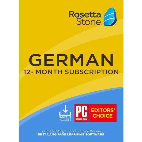 Rosetta Stone - Learn UNLIMITED Languages with 1 Year access - German - Android|Mac|Windows|iOS [Digital] was $179.99 now $99.99 (44.0% off)