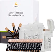 Dario - Blood Glucose Test Strips (100-Pack) - Black - Front_Zoom