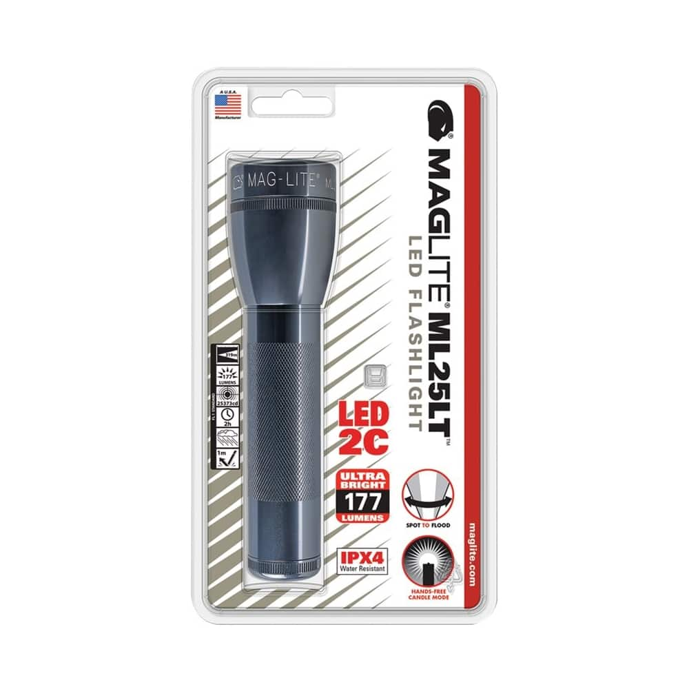 Best Buy: MagLite 177 Lumen LED Flashlight Gray ML25LT-S2096