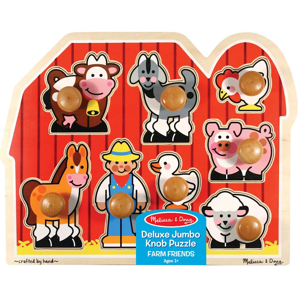 Best Buy: Melissa & Doug Large Farm Jumbo Knob Puzzle Multi 3391