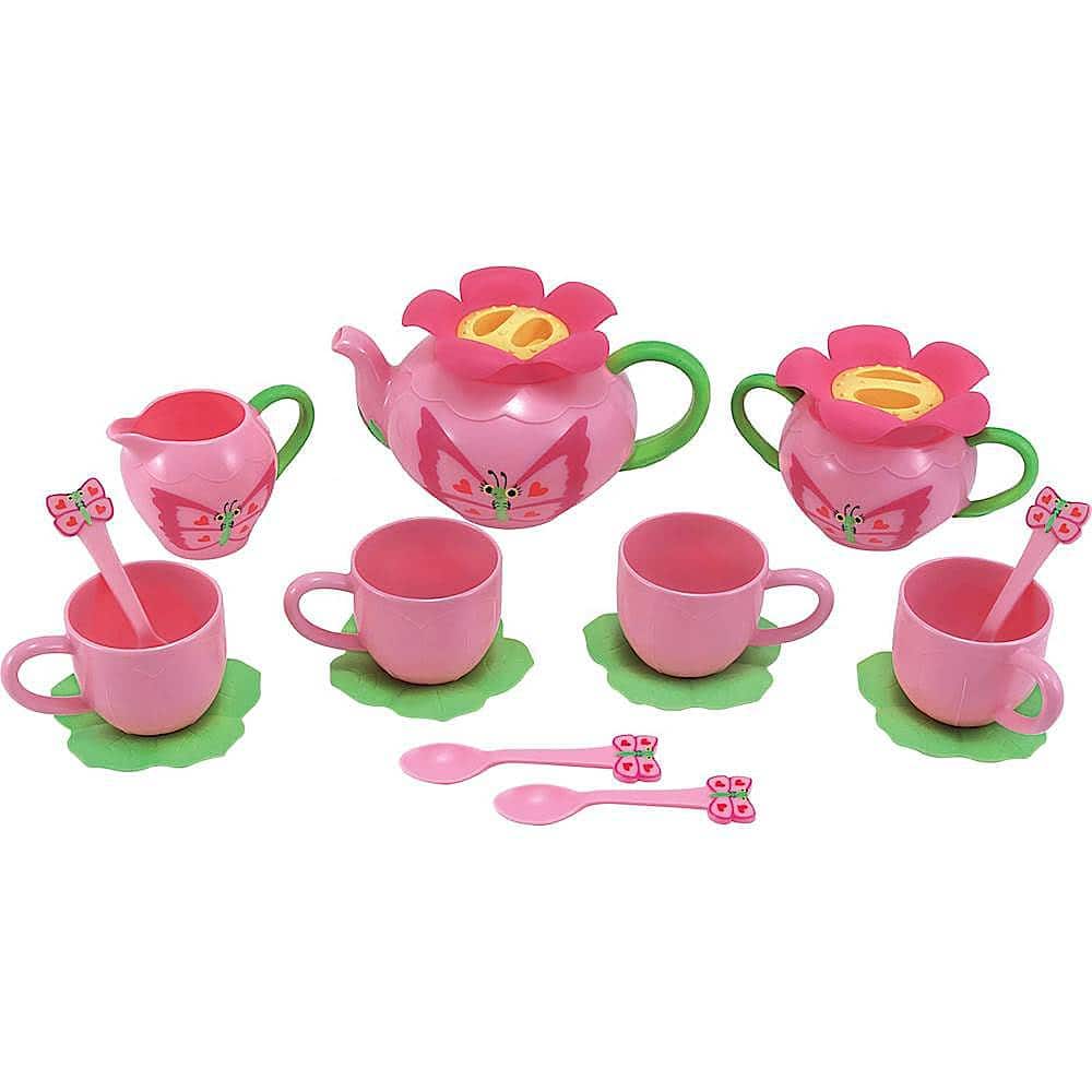 Front. Melissa & Doug - Bella Butterfly Pretend Play Tea Set.