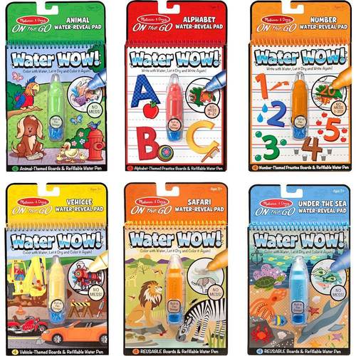 Melissa & Doug - Water Wow! Color-Reveal Pad (6-Pack) - Multi Color