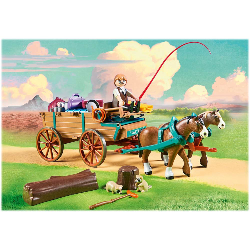 Best Buy: Playmobil DreamWorks Spirit Riding Free Lucky's Dad and Wagon 9477