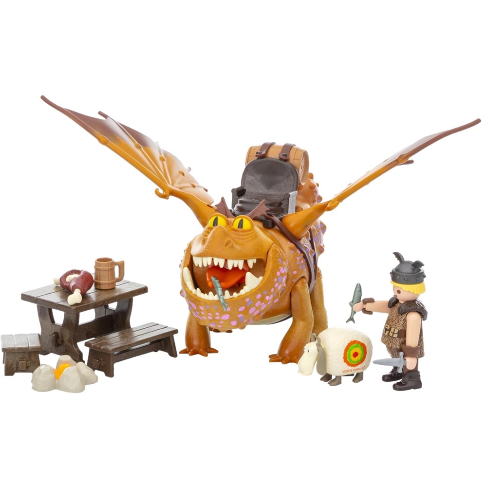 Playmobil LotX3 Torso Dragons Dreamworks 9460 Fishlegs and Meatlug 