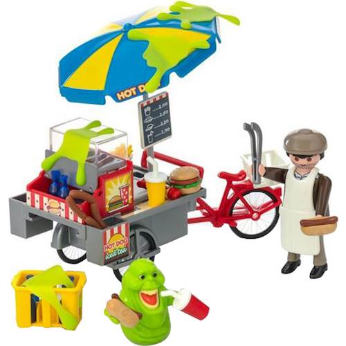 playmobil ghostbusters hot dog stand