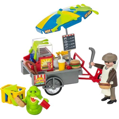 Playmobil Ghostbuster 9222 Slimer et le chariot à hot-dog