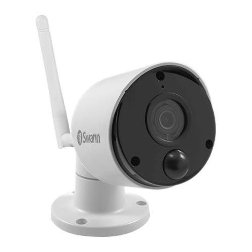 Angle View: Swann - Indoor/Outdoor 1080p Wi-Fi Wireless Surveillance Camera - White