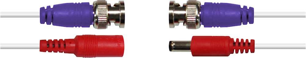 Alt View 1. Swann - Swann BNC Coaxial Cable for Security Camera CCTV System, Extension Cables, UL Certified and Fire Resistant, 100ft / 30m - White.