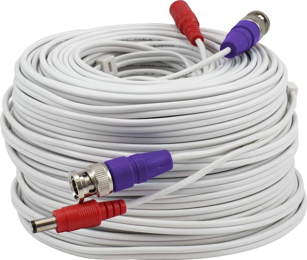 Front. Swann - 200' BNC Extension Cable - White.