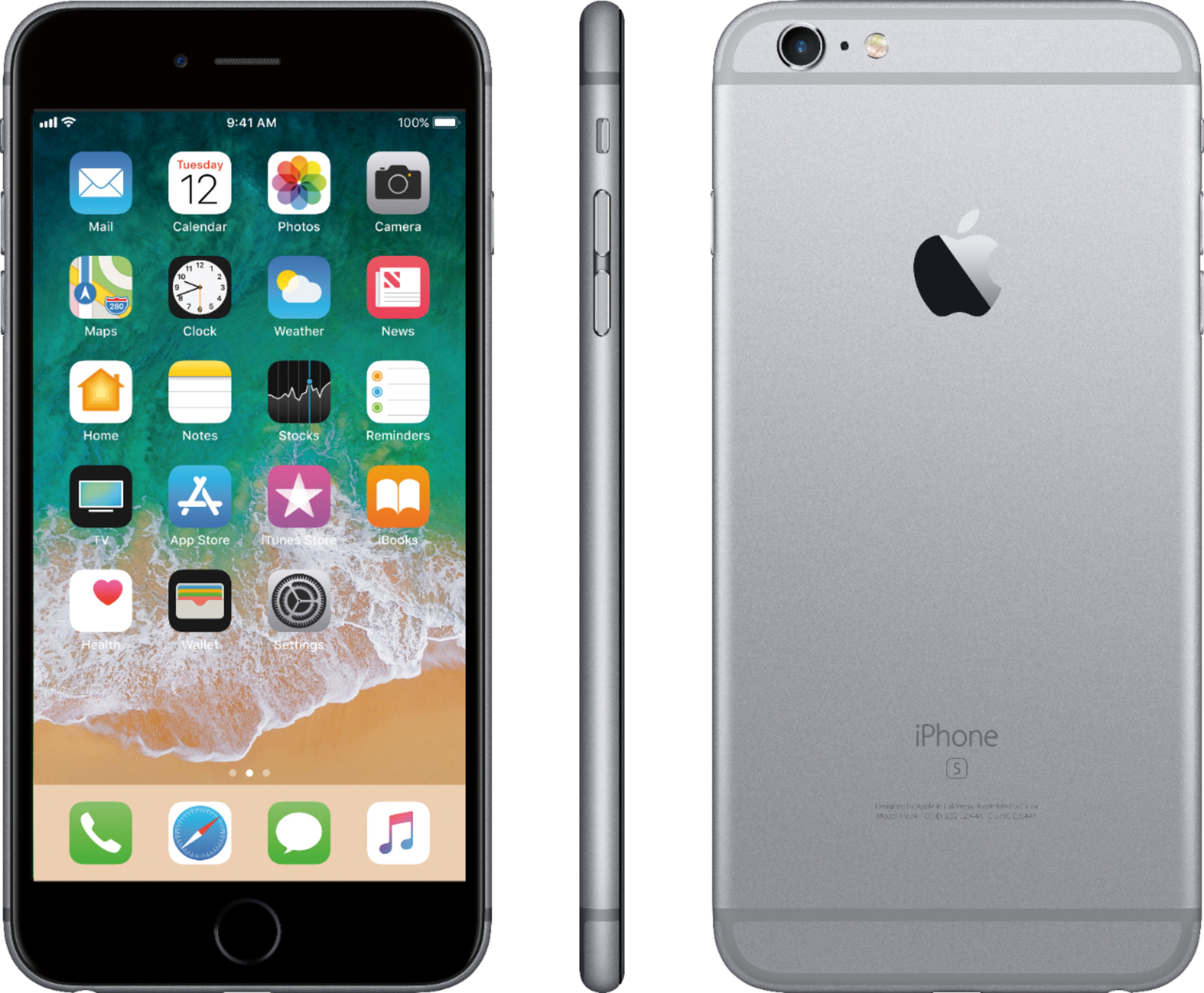 Questions and Answers: Total Wireless Apple iPhone 6s Plus Space Gray ...