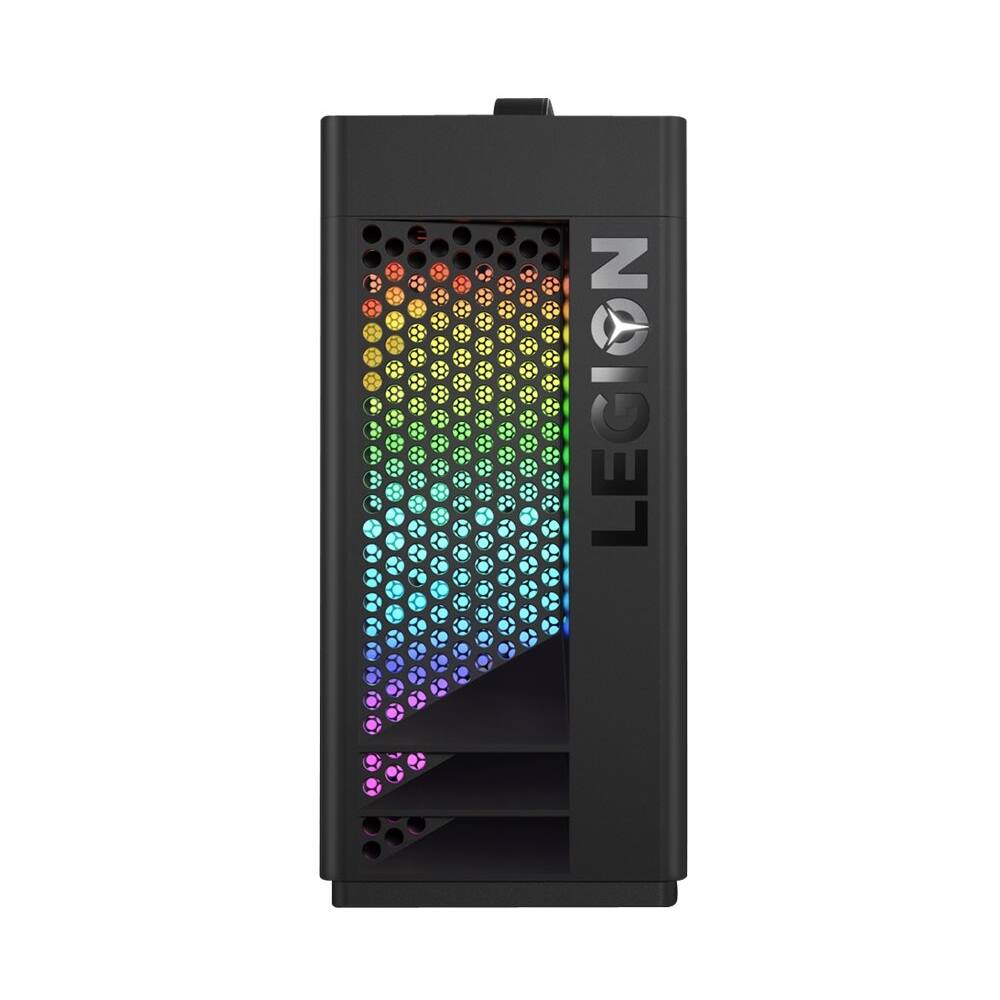Front. Lenovo - T730-28ICO Gaming Desktop- Intel Core i7- 8GB Memory- NVIDIA GeForce GTX 1060 - 1TB Hard Drive + 128GB Solid State Drive - Black.