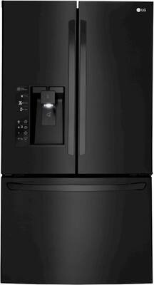 LG - 29.8 Cu. Ft. French Door Refrigerator - Matte Black Stainless Steel