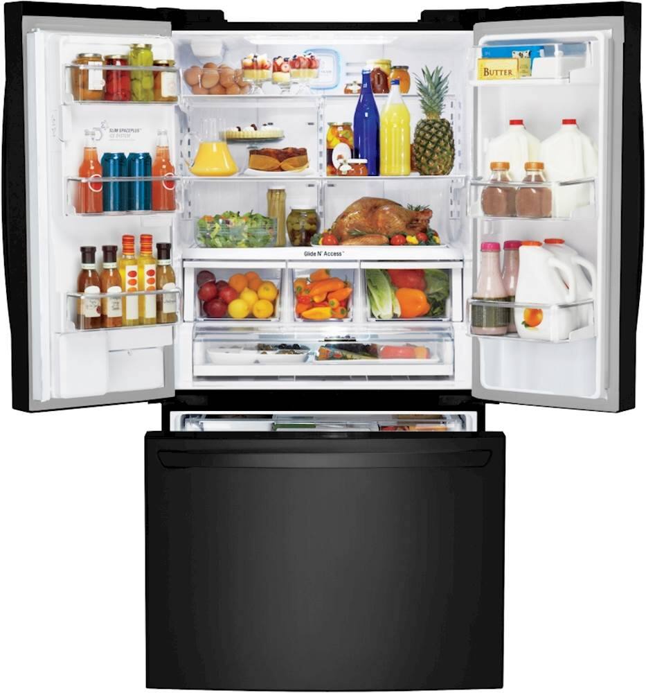 Best Buy LG 29.8 Cu. Ft. French Door Refrigerator Matte black