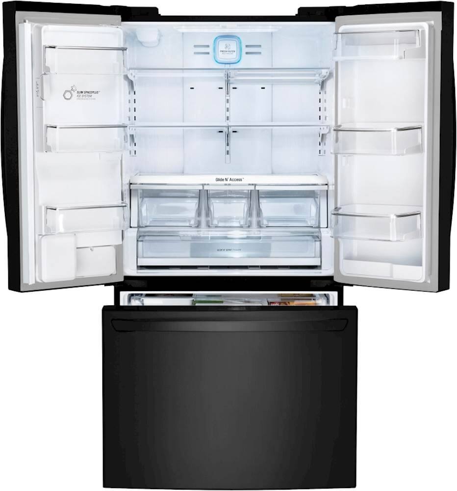 Best Buy LG 29.8 Cu. Ft. French Door Refrigerator Matte black