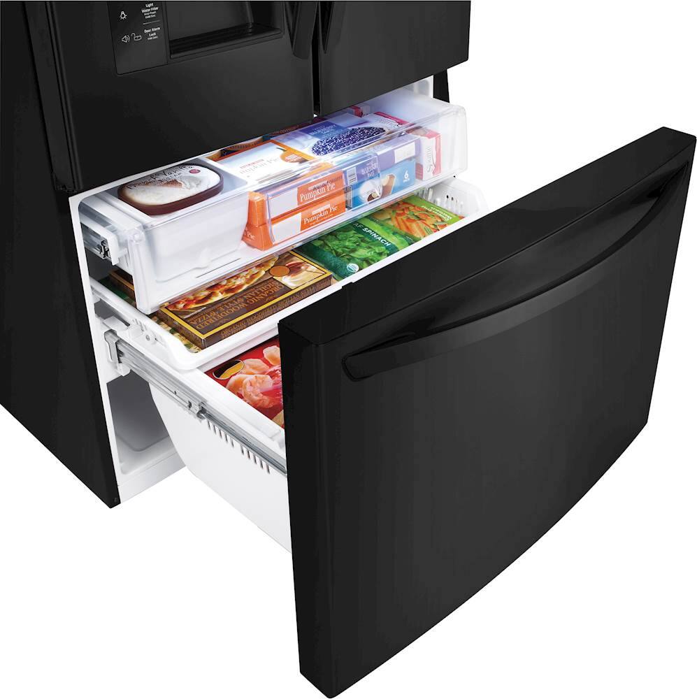 Best Buy LG 29.8 Cu. Ft. French Door Refrigerator Matte black