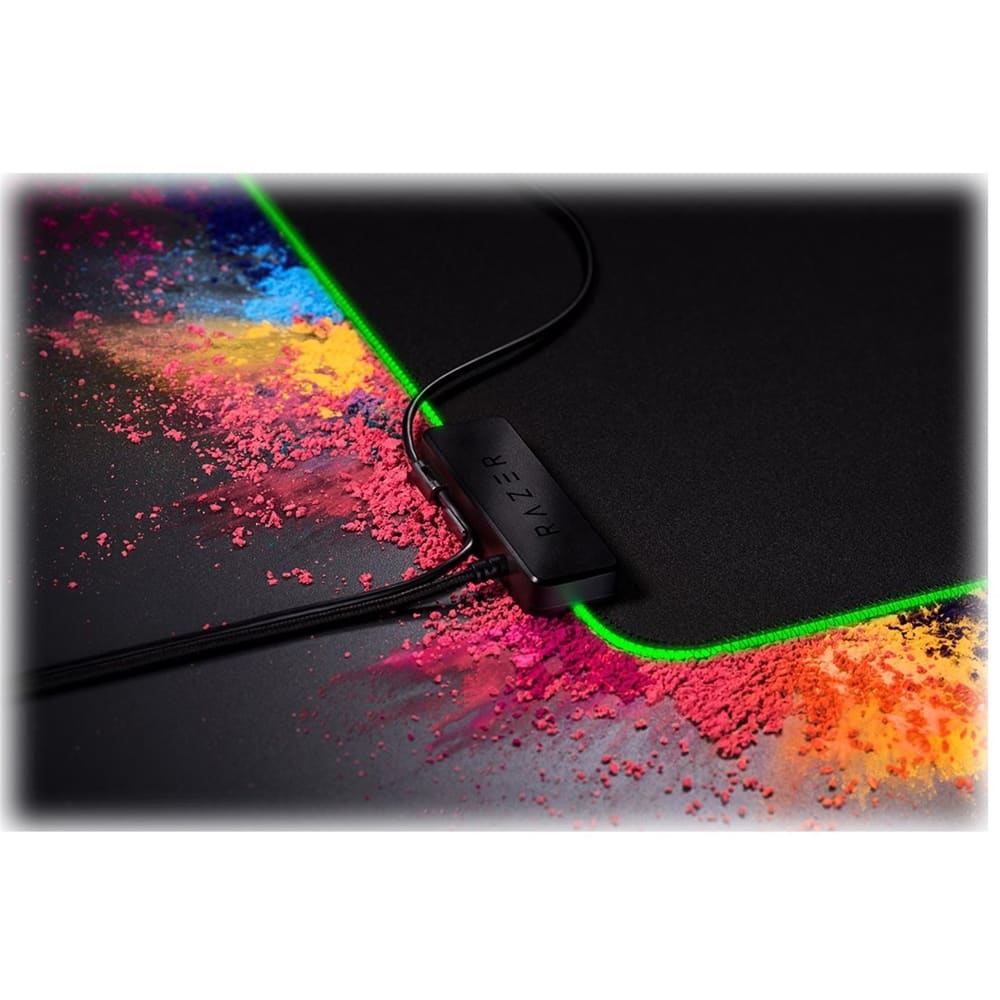 Alt View 12. Razer - Goliathus Extended Chroma Gaming Mouse Pad with RGB Lighting - Black.