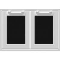 Hestan - AGAD Series 30" Outdoor Double Access Doors - Black - Front_Zoom