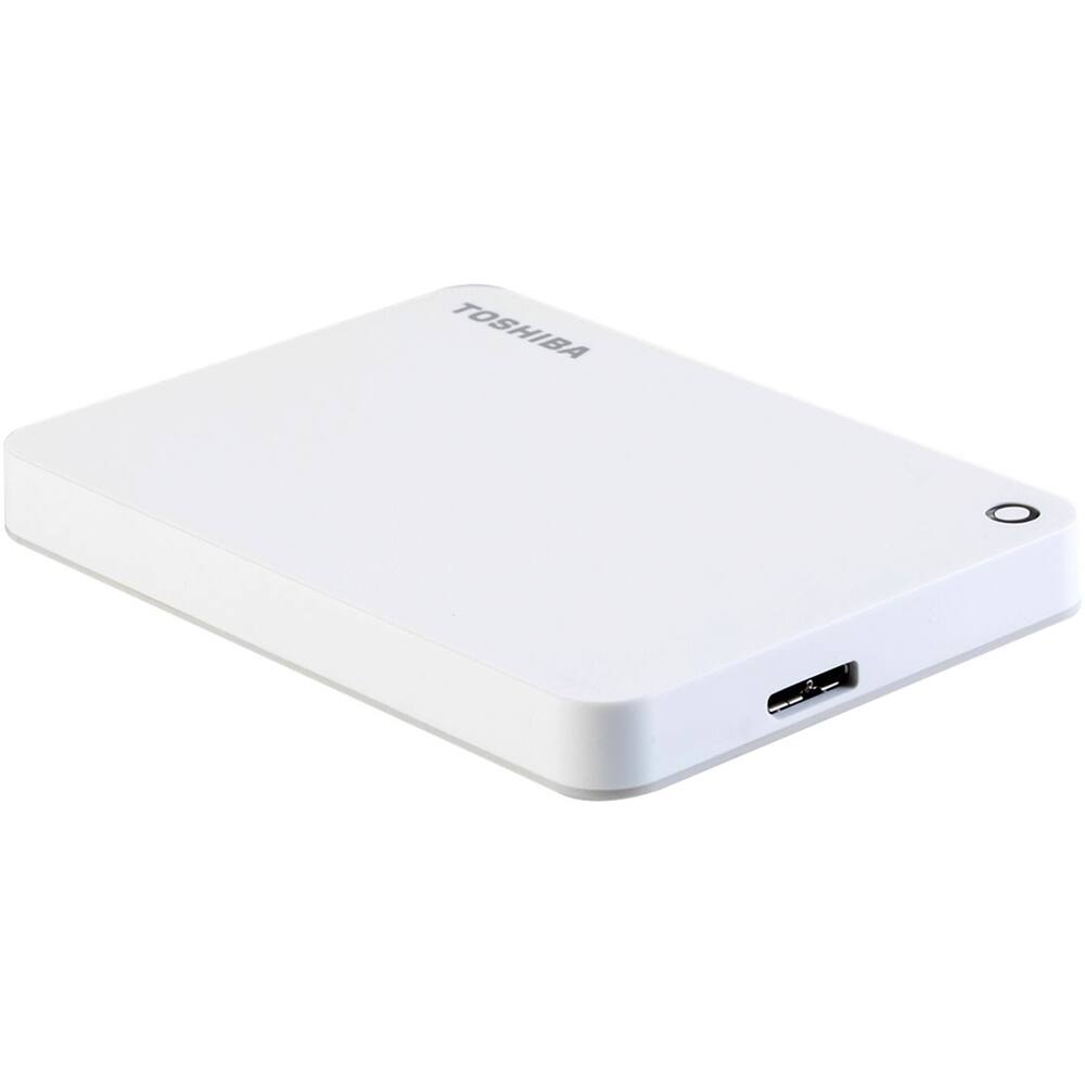 Alt View 14. Toshiba - Canvio 1TB External USB 3.0 Portable Hard Drive - White.