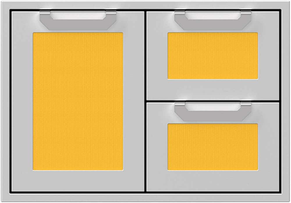 Hestan - AGSDR Series 30" Double Drawer and Storage Door Combination - Sol - Front_Zoom