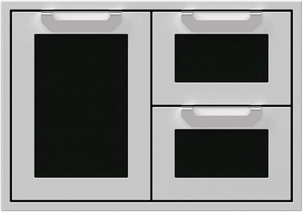 Hestan - AGSDR Series 30" Double Drawer and Storage Door Combination - Stealth - Front_Zoom