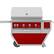 Angle. Hestan - Deluxe Gas Grill - Matador.
