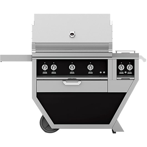 Angle View: Hestan - Deluxe Grill - Black