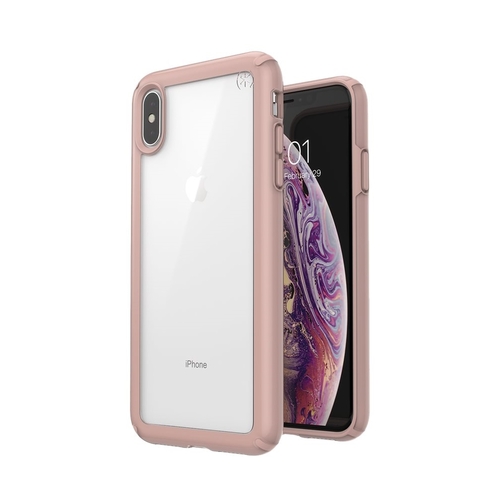 Speck - Presidio Show Case for AppleÂ® iPhoneÂ® XS Max - Clear/Rose Gold was $44.99 now $24.99 (44.0% off)