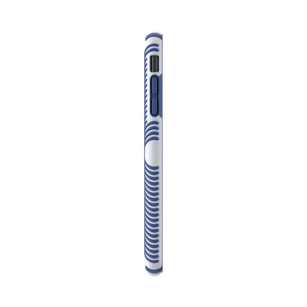 Left. Speck - Presidio Grip Case for Apple® iPhone® XS Max - Ballpoint Blue/Microchip Gray.