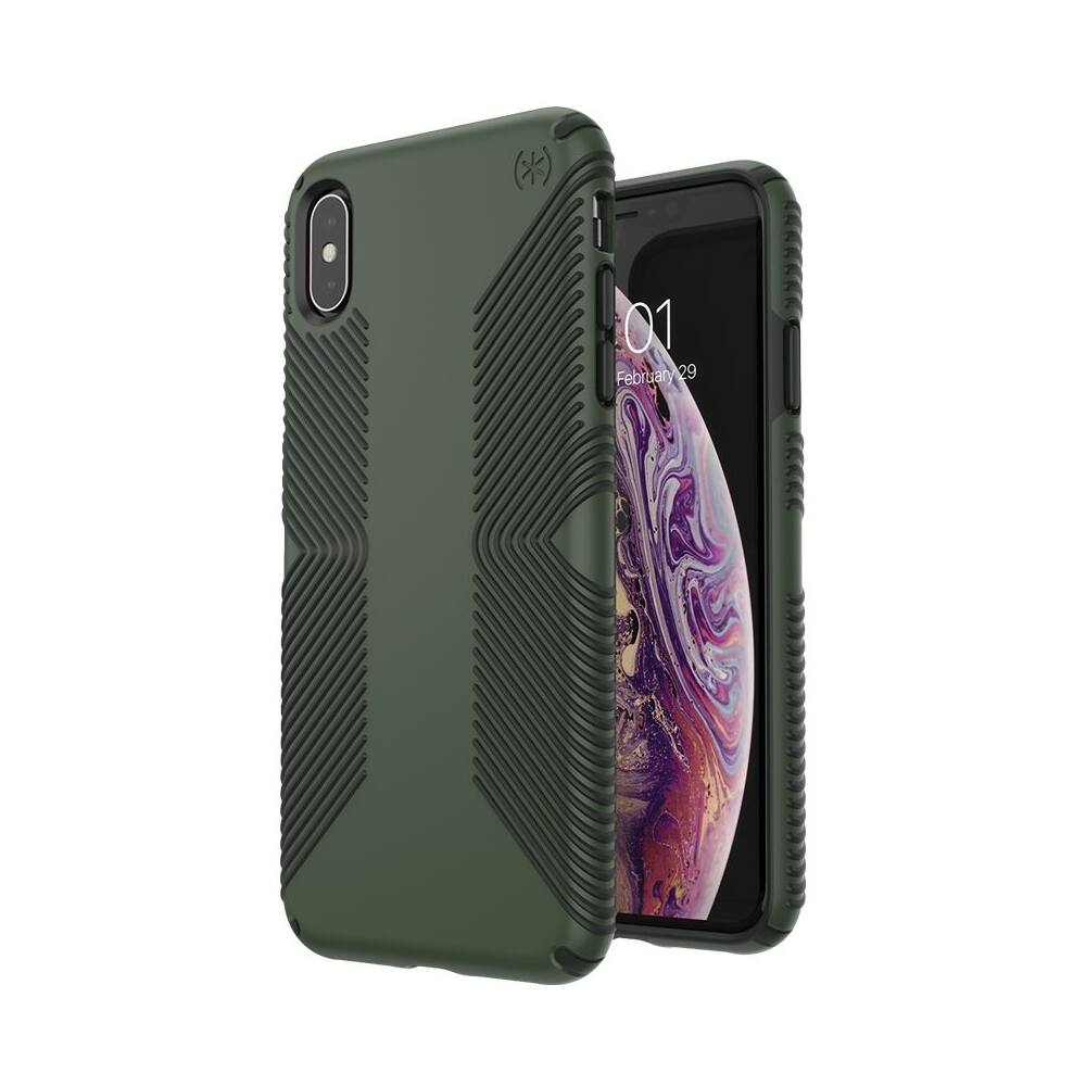Speck - Presidio Grip Modular Case for Apple® iPhone® XS Max - Dusty Green/Brunswick Black