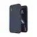Angle. Speck - Presidio Pro Case for Apple® iPhone® XR - Carbon Black/Eclipse Blue.