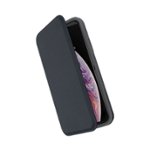 Angle Zoom. Speck - Presidio Folio Case for Apple® iPhone® X and XS - Vintage Purple/Eclipse Blue/Heathered Eclipse Blue.
