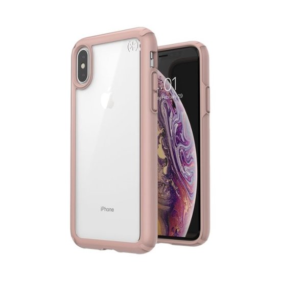 Speck Presidio Show Case For Apple Iphone X And Xs Clear Rose Gold 6244 Best Buy