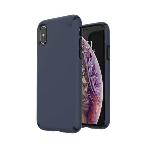 Speck - Presidio Pro Case for Apple® iPhone® X and XS - Carbon Black/Eclipse Blue