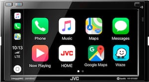 JVC - 6.8" - Android Auto/Apple® CarPlay™ - Built-in Bluetooth - In-Dash Digital Media Receiver - Black - Front_Zoom