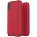 Alt View 17. Speck - Presidio Folio LEATHER Case for Apple® iPhone® XR - Garnet Red/Rouge Red/Currant Jam Red.