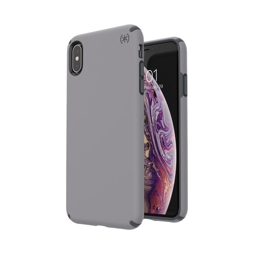 Speck - Presidio Pro Case for AppleÂ® iPhoneÂ® XS Max - Slate Gray/Filigree Gray was $44.99 now $22.99 (49.0% off)