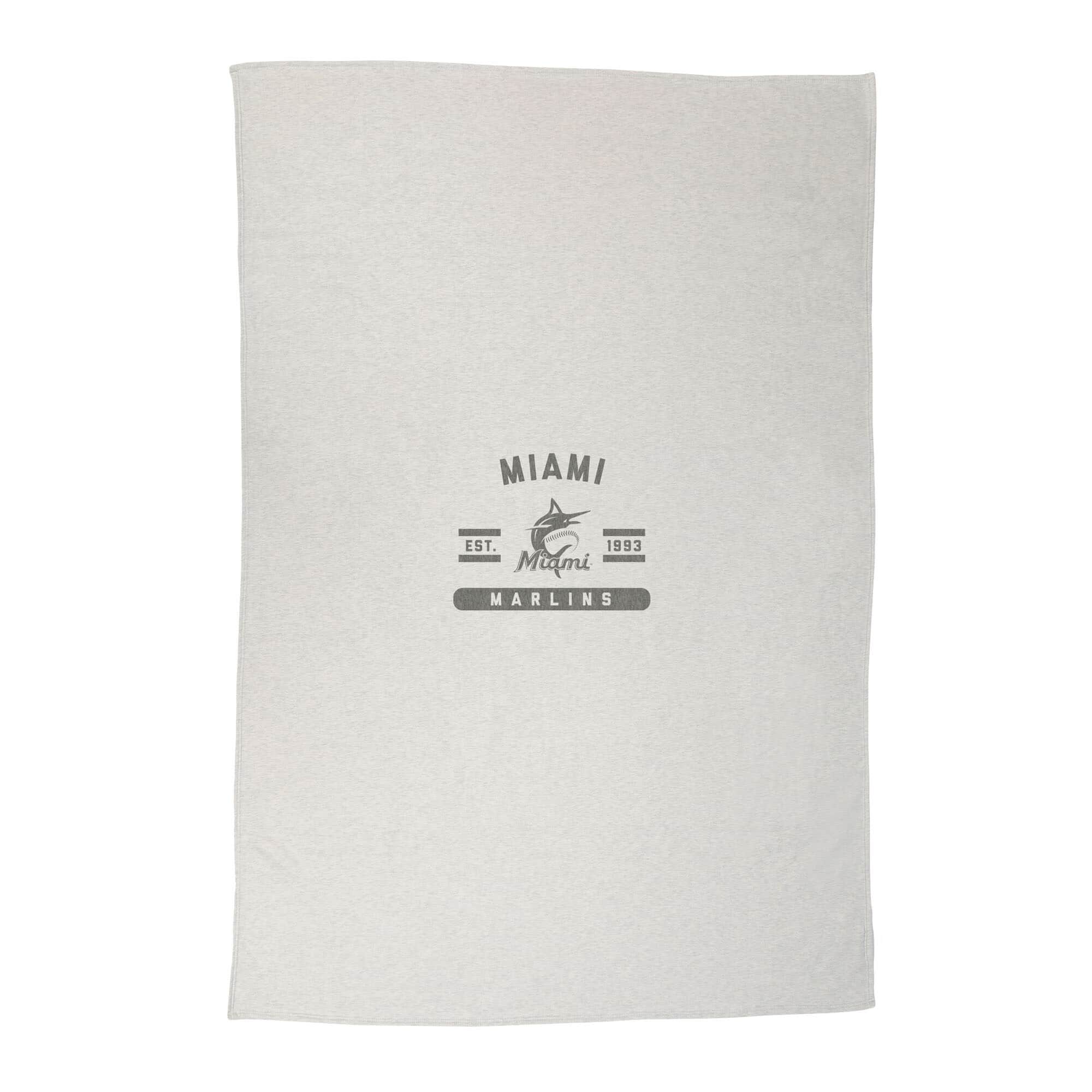 Logo Brands - Miami Marlins 54'' x 84'' Sweatshirt Blanket - Multicolor price history on PriceWatchPro