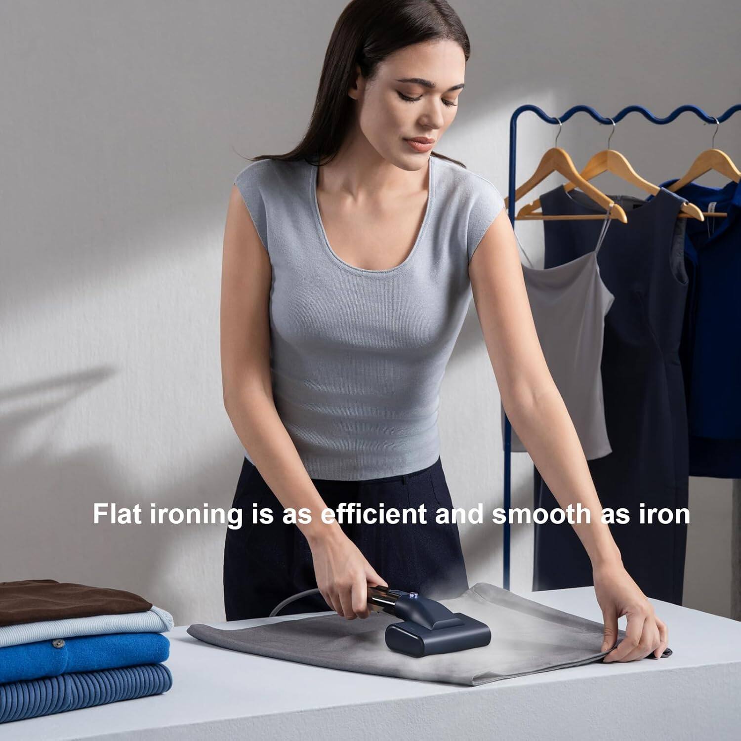 Flat ironing is as efficient and smooth as iron