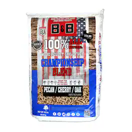 B&B Charcoal - Championship Blend Hardwood Pellets All Natural Cherry/Oak/Pecan 40 lb