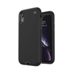 Angle. Speck - Presidio Sport Case for Apple® iPhone® XR - Black/Gunmetal Gray.