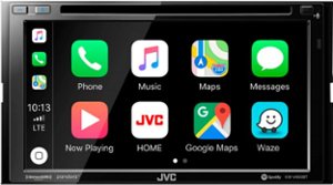 JVC - 6.8" - Android Auto/Apple® CarPlay™ - Built-in Bluetooth - In-Dash CD/DVD/DM Receiver - Black - Front_Zoom