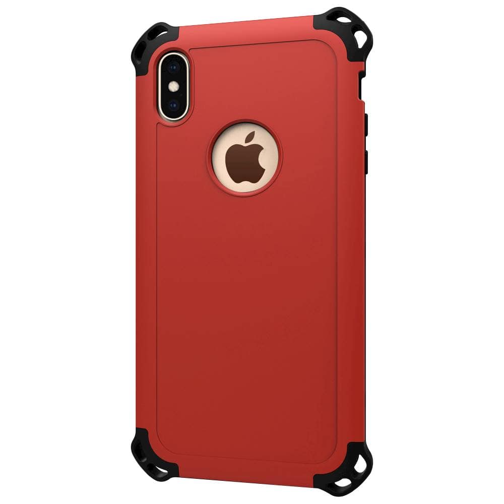 Front. Seidio - DILEX Case for Apple® iPhone® XS Max - Black/Dark Red.