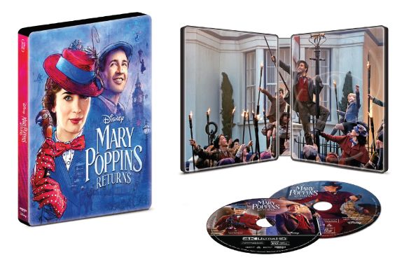  Mary Poppins Returns [SteelBook] [4K Ultra HD Blu-ray/Blu-ray] [Only @ Best Buy] [2018]