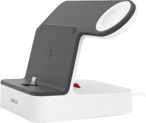 Belkin - PowerHouse Charging Dock for iPhone and Apple Watch - White - Front_Zoom