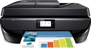 HP - Refurbished OfficeJet 5255 Wireless All-in-One Instant Ink Ready Printer - Black - Front_Zoom