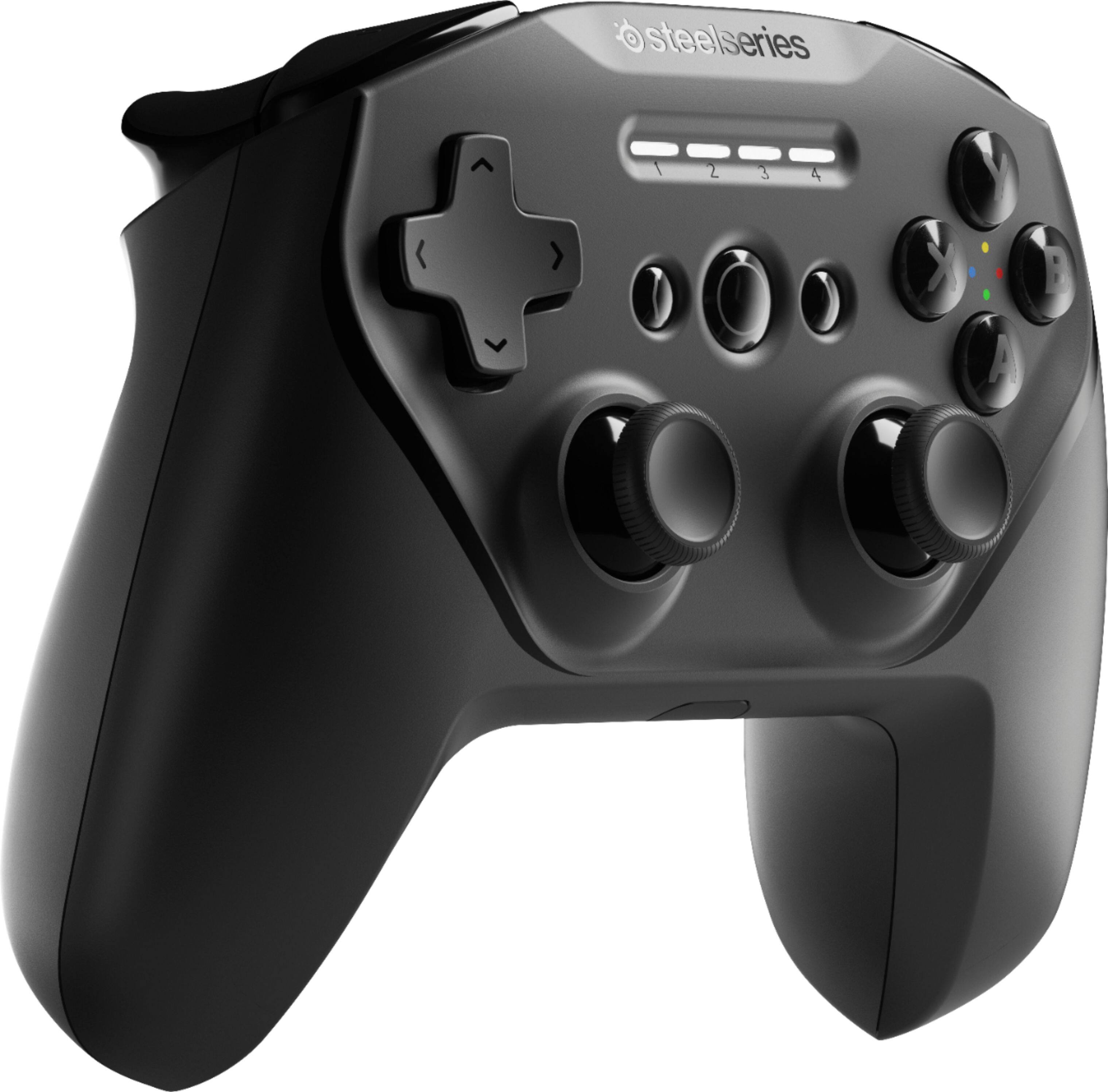 Angle. SteelSeries - Stratus Duo Wireless Gaming Controller for Windows, Chromebooks, Android, and Select VR Headsets - Black.