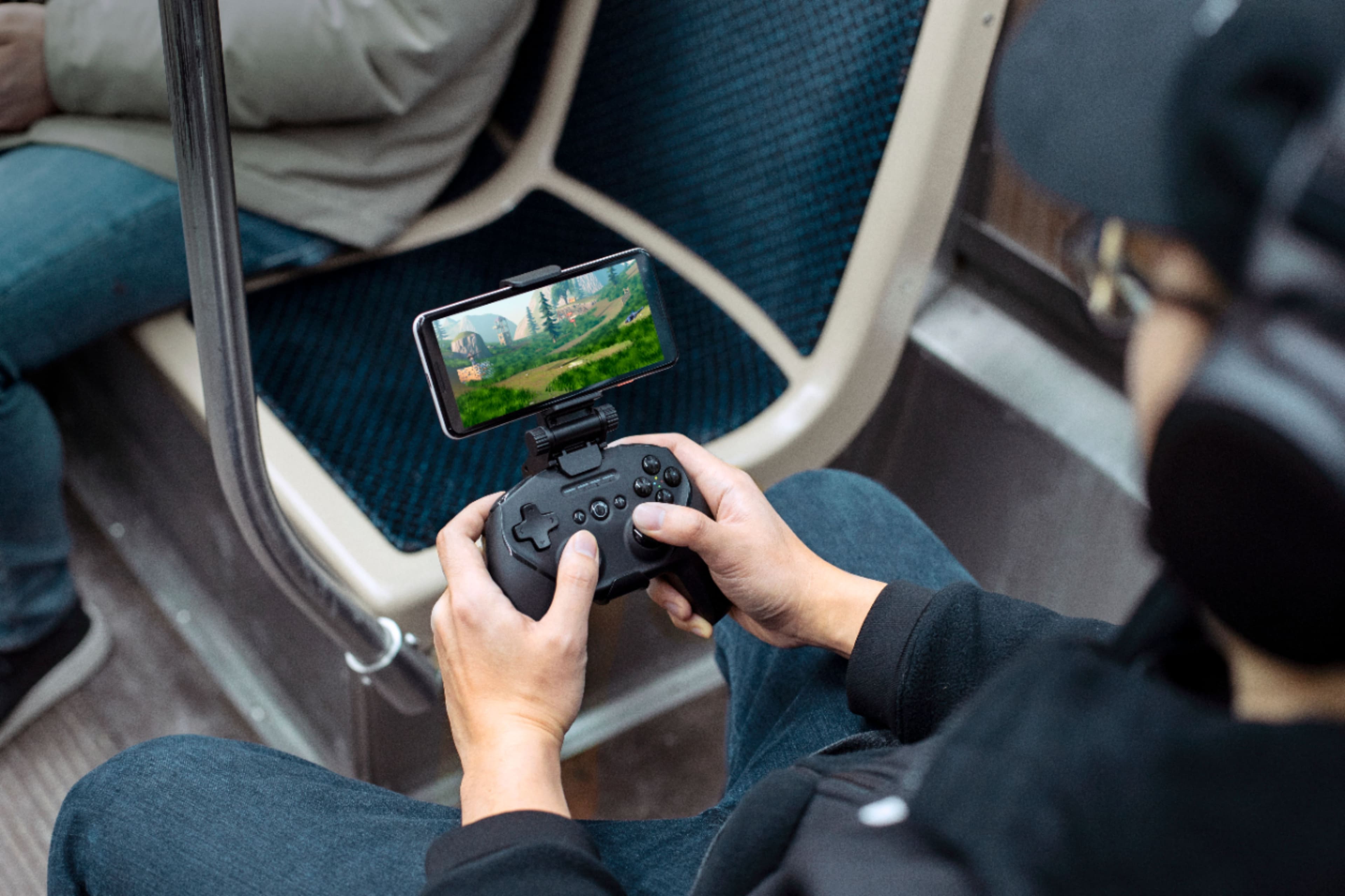 Alt View 16. SteelSeries - Stratus Duo Wireless Gaming Controller for Windows, Chromebooks, Android, and Select VR Headsets - Black.