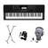Front. Casio - Full-Size Keyboard with 61 Velocity-Sensitive Keys - Black.